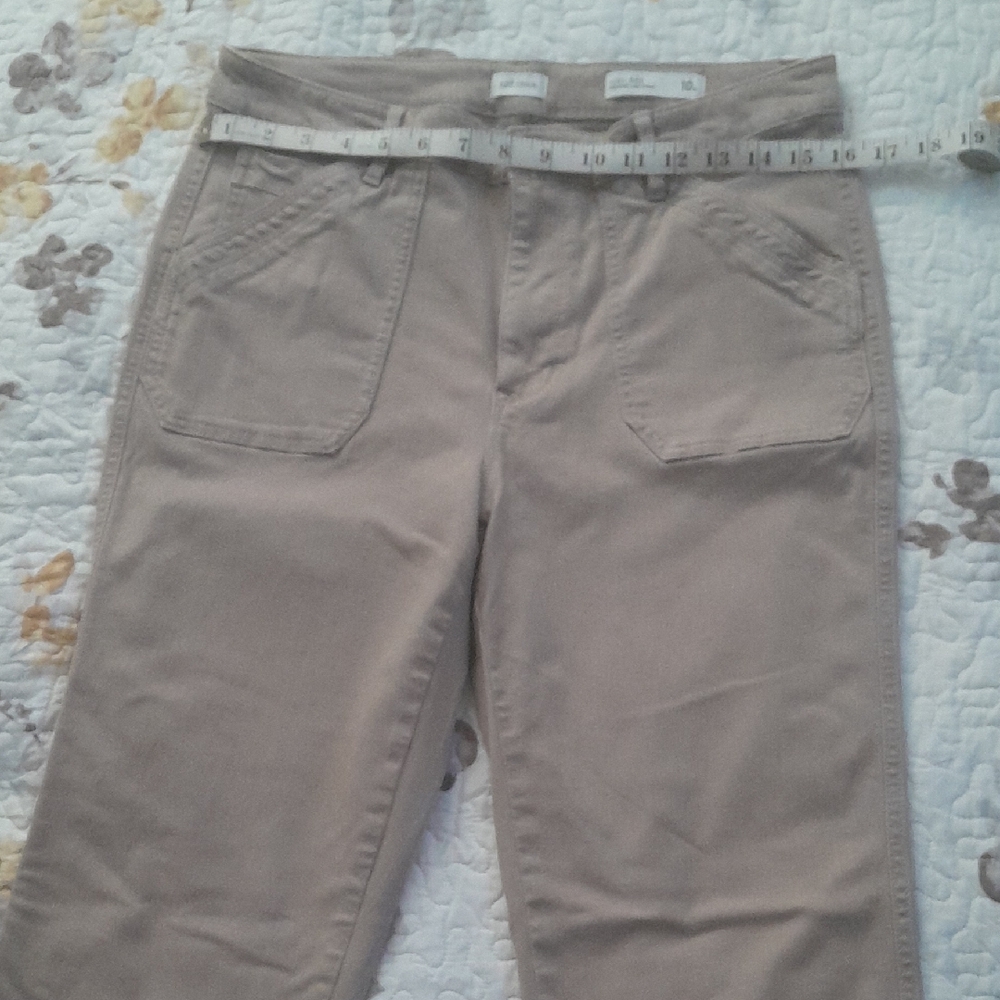 J. Jill High-Rise Straight-Leg Pants in Taupe
